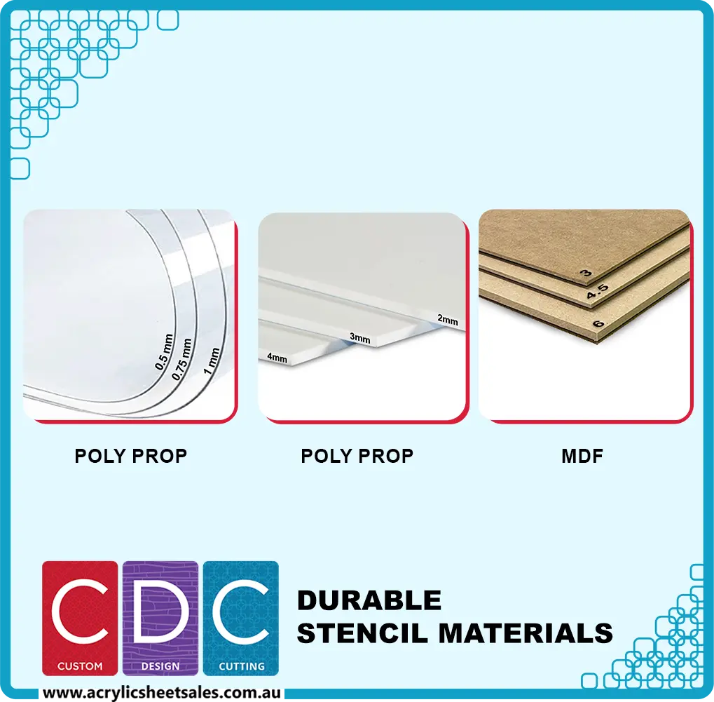 available stencil materials