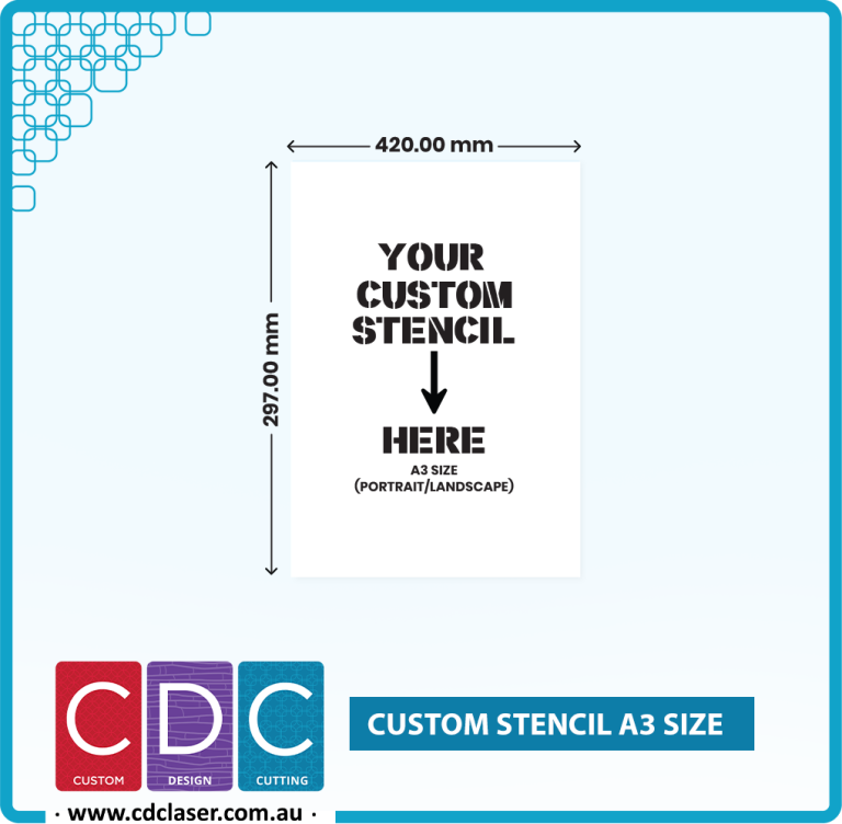 Custom A3 Stencil | Acrylic Sheets Sales