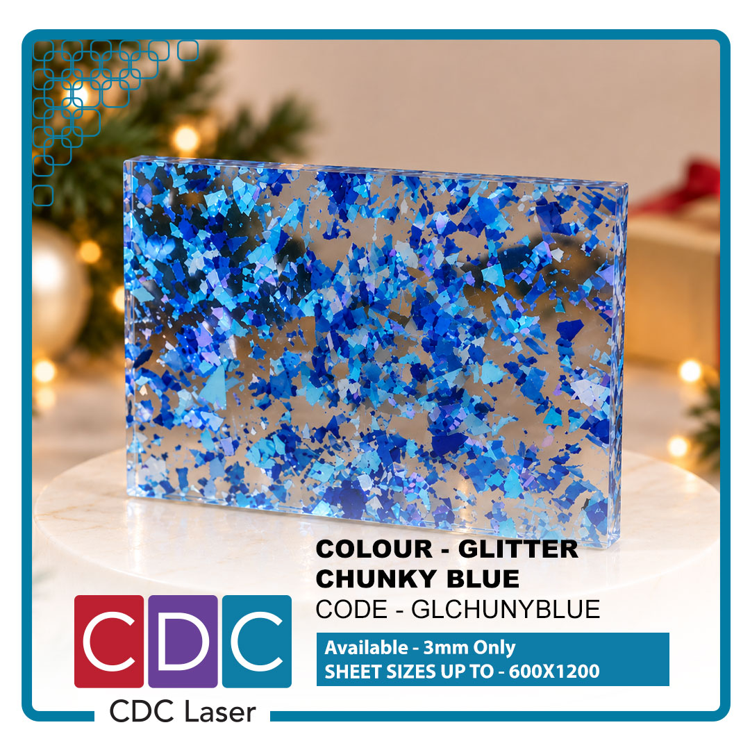 xmas decor- chunky blue